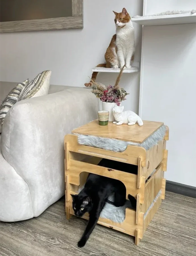 Decoración pet-friendly con muebles funcionales para gatos