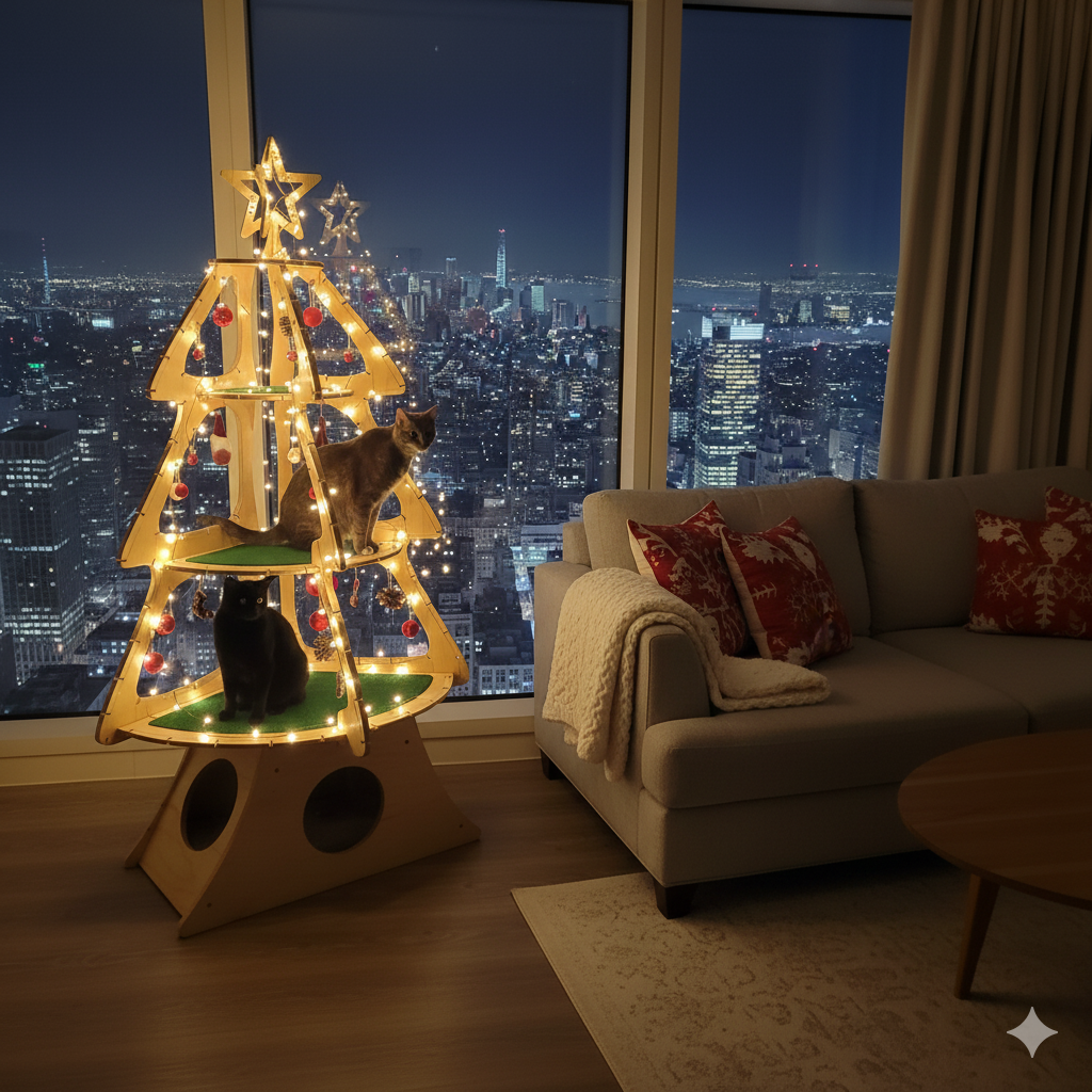 Gatiárbol de Navidad