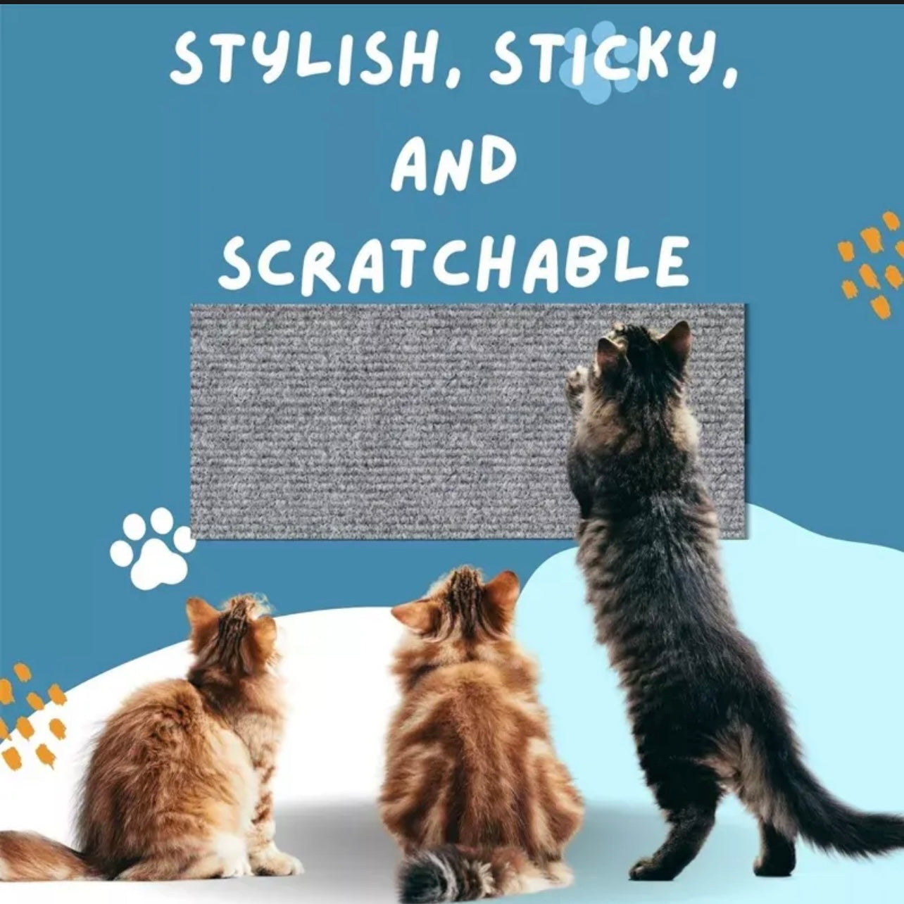 Tapete Adhesivo Rascador para Gatos – 2 m x 40 cm
