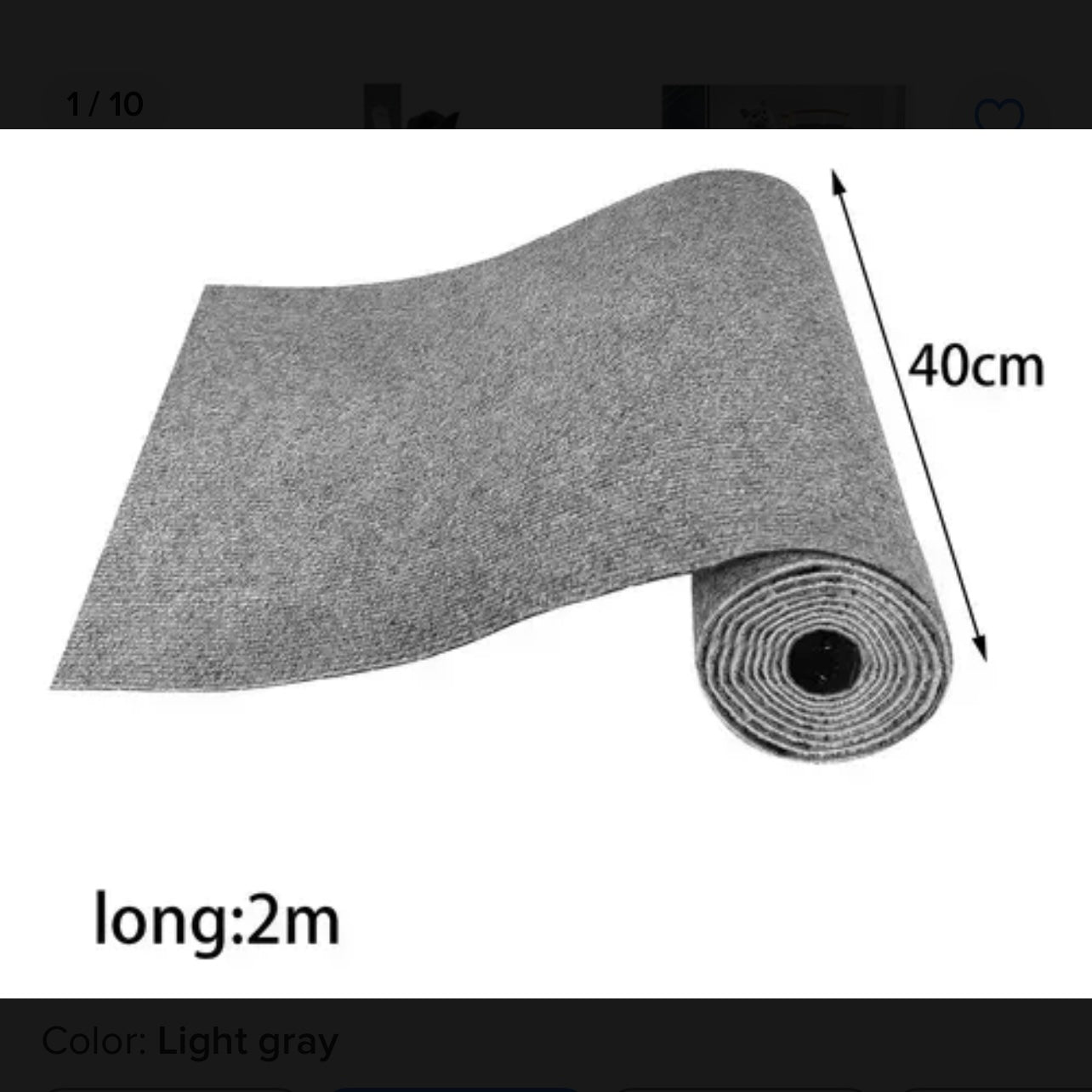 Tapete Adhesivo Rascador para Gatos – 2 m x 40 cm