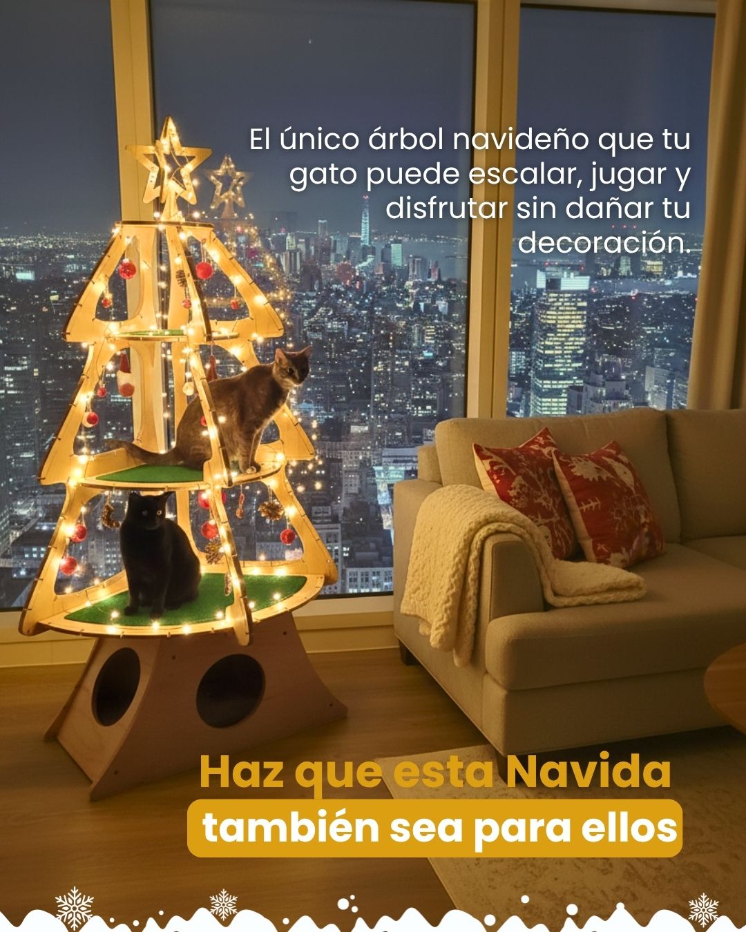Gatiárbol de Navidad