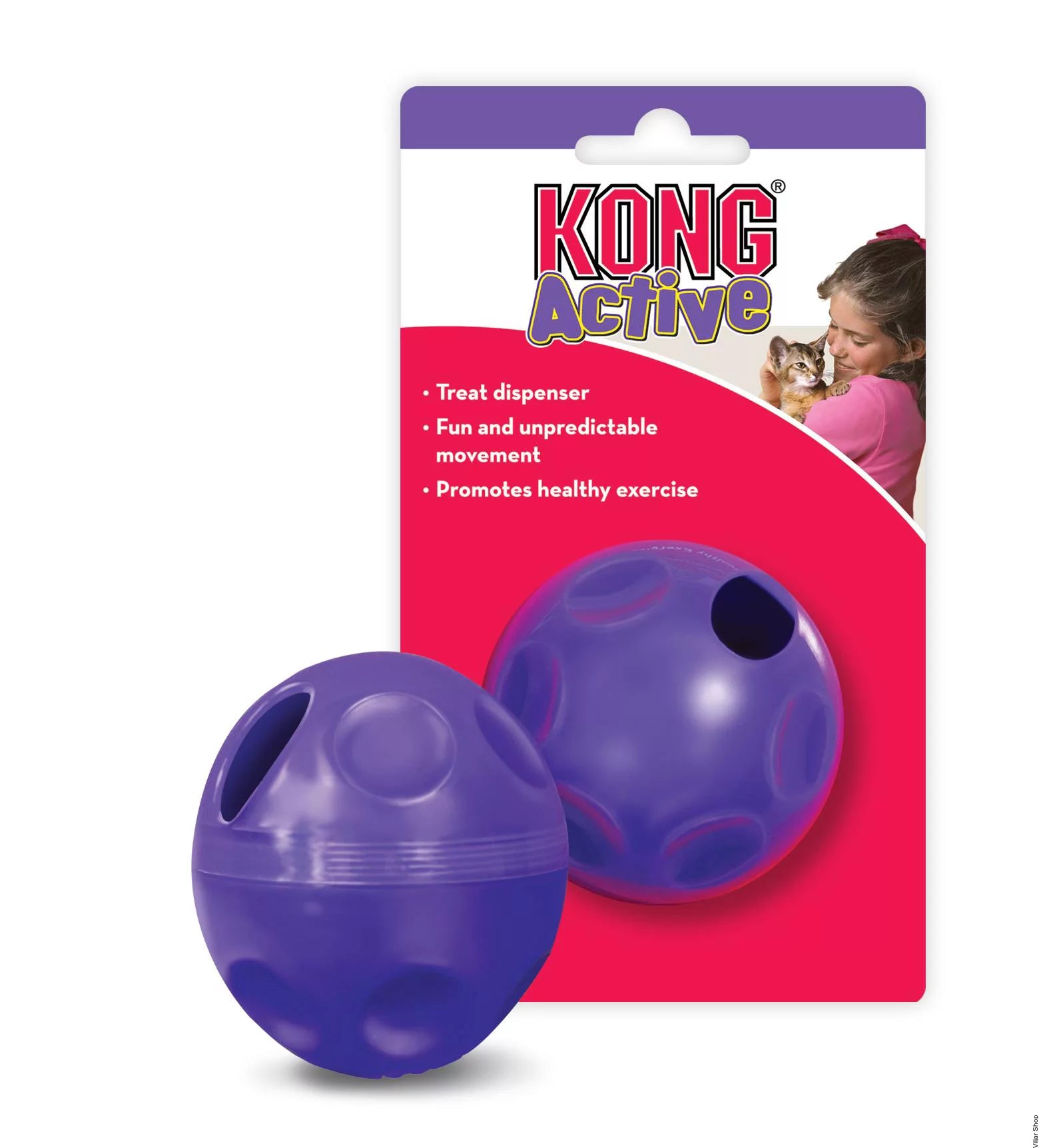 KONG Active Treat Dispensing Ball | Pelota Dispensadora de Premios para Gatos
